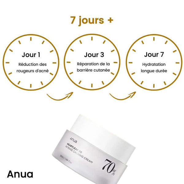 Crème visage hydratante Heartleaf 70 - 50ML - skinplus