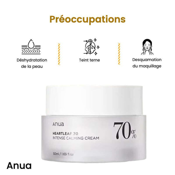 Crème visage hydratante Heartleaf 70 - 50ML - skinplus